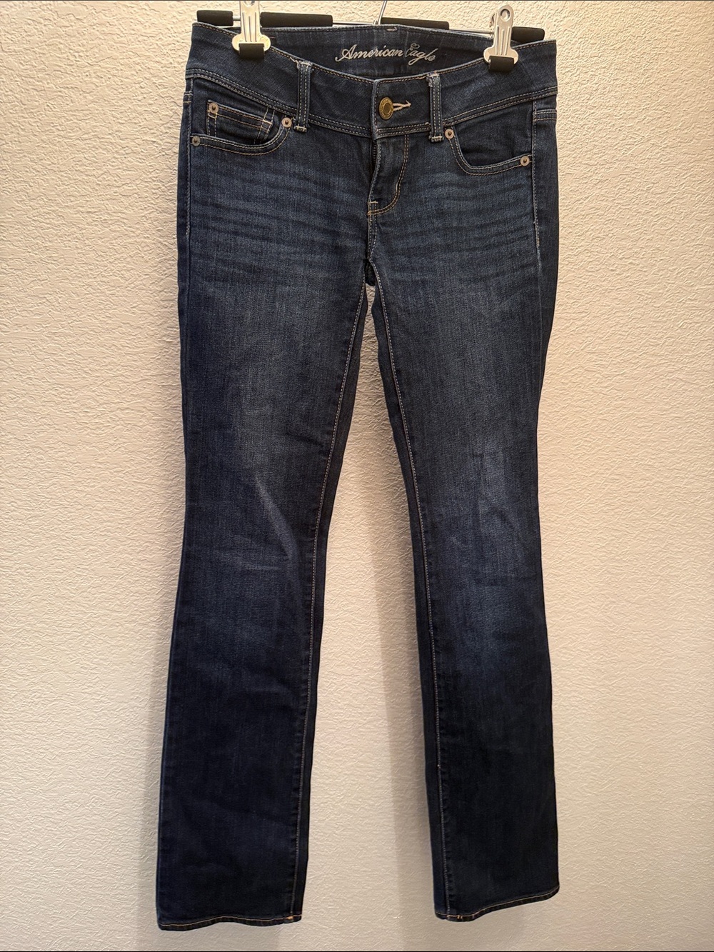 American Eagle Outfitters Women's Dark Blue Boot Cut Jeans